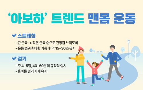 힘찬병원 "'아보하' 건강관리법, 맨몸 운동 꾸준히 하는 게 중요"