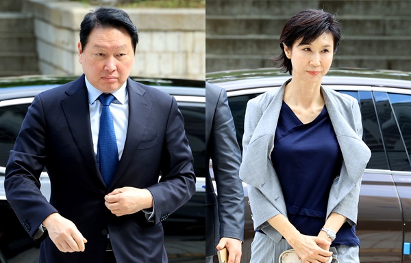 “최태원, 노소영에 9440억 지급”… 판결 직후 SK그룹주 희비
